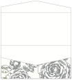 Rose Silver Pocket Invitation Style A4 (4 x 9)