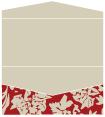 Renaissance Red Pocket Invitation Style A4 (4 x 9) 10/Pk