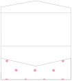Polkadot Pink Pocket Invitation Style A4 (4 x 9) 10/Pk