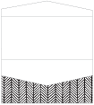 Oblique Black Pocket Invitation Style A4 (4 x 9)