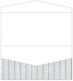 Oblique Grey Pocket Invitation Style A4 (4 x 9)