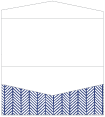 Oblique Blue Pocket Invitation Style A4 (4 x 9)