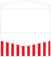 Lineation Red Pocket Invitation Style A4 (4 x 9)