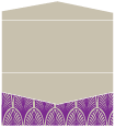 Glamour Purple Pocket Invitation Style A4 (4 x 9) 10/Pk
