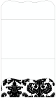 Victoria Black & White Pocket Invitation Style A9 (5 1/4 x 7 1/4) - 10/Pk