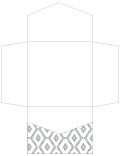 Rhombus Grey Pocket Invitation Style B2 (6 1/4 x 6 1/4) - 10/Pk