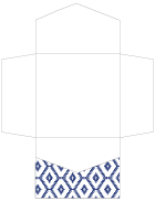 Rhombus Sapphire Pocket Invitation Style B2 (6 1/4 x 6 1/4) - 10/Pk