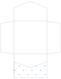 Polkadot Baby Blue Pocket Invitation Style B2 (6 1/4 x 6 1/4) - 10/Pk