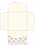 Rococo Grey Pocket Invitation Style B2 (6 1/4 x 6 1/4) - 10/Pk