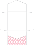 Indonesia Pink Pocket Invitation Style B2 (6 1/4 x 6 1/4) - 10/Pk