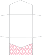 Indonesia Pink Pocket Invitation Style B2 (6 1/4 x 6 1/4) - 10/Pk