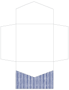 Oblique Sapphire Pocket Invitation Style B2 (6 1/4 x 6 1/4) - 10/Pk