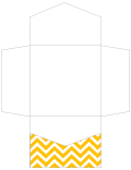 Chevron Bomble Bee Pocket Invitation Style B2 (6 1/4 x 6 1/4) - 10/Pk