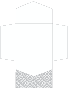 Maze Grey Pocket Invitation Style B2 (6 1/4 x 6 1/4) - 10/Pk