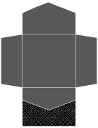 Maze Noir Pocket Invitation Style B2 (6 1/4 x 6 1/4) - 10/Pk