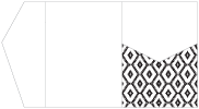 Rhombus Black Pocket Invitation Style B5 (5 1/4 x 7 1/4) - 10/Pk