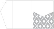 Indonesia Grey Pocket Invitation Style B5 (5 1/4 x 7 1/4) - 10/Pk