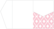 Indonesia Pink Pocket Invitation Style B5 (5 1/4 x 7 1/4) - 10/Pk