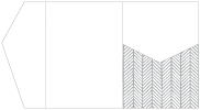 Oblique Grey Pocket Invitation Style B5 (5 1/4 x 7 1/4) - 10/Pk