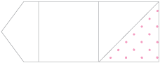 Polkadot Pink Pocket Invitation Style B6 (6 1/8 x 6 1/8) - 10/Pk