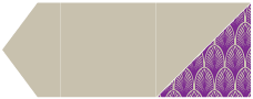 Glamour Purple Pocket Invitation Style B6 (6 1/8 x 6 1/8) - 10/Pk