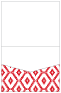 Rhombus Red Pocket Invitation Style C1 (4 1/2 x 5 1/2) 10/Pk