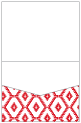Rhombus Red Pocket Invitation Style C1 (4 1/4 x 5 1/2) 10/Pk