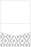 Rhombus Grey Pocket Invitation Style C1 (4 1/2 x 5 1/2) 10/Pk