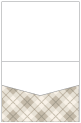 Tartan Grey Pocket Invitation Style C1 (4 1/4 x 5 1/2) 10/Pk