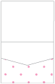 Polkadot Pink Pocket Invitation Style C1 (4 1/4 x 5 1/2) 10/Pk