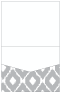 Indonesia Grey Pocket Invitation Style C1 (4 1/2 x 5 1/2) 10/Pk