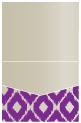 Indonesia Purple Pocket Invitation Style C1 (4 1/4 x 5 1/2) 10/Pk