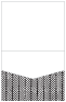 Oblique Black Pocket Invitation Style C1 (4 1/2 x 5 1/2) 10/Pk