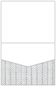 Oblique Grey Pocket Invitation Style C1 (4 1/4 x 5 1/2) 10/Pk