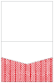 Oblique Red Pocket Invitation Style C1 (4 1/2 x 5 1/2) 10/Pk