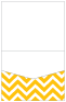 Chevron Bomble Bee Pocket Invitation Style C1 (4 1/2 x 5 1/2) 10/Pk