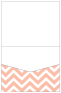 Chevron Ginger Pocket Invitation Style C1 (4 1/2 x 5 1/2) 10/Pk