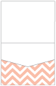 Chevron Ginger Pocket Invitation Style C1 (4 1/4 x 5 1/2) 10/Pk