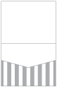 Lineation Grey Pocket Invitation Style C1 (4 1/4 x 5 1/2) 10/Pk