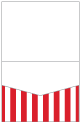 Lineation Red Pocket Invitation Style C1 (4 1/4 x 5 1/2) 10/Pk