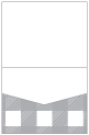 Gingham Grey Pocket Invitation Style C1 (4 1/4 x 5 1/2) 10/Pk