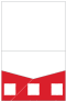 Gingham Red Pocket Invitation Style C1 (4 1/2 x 5 1/2) 10/Pk