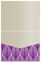 Glamour Purple Pocket Invitation Style C1 (4 1/4 x 5 1/2) 10/Pk