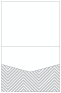 Zig Zag Grey Pocket Invitation Style C1 (4 1/2 x 5 1/2) 10/Pk