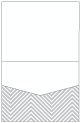 Zig Zag Grey Pocket Invitation Style C1 (4 1/4 x 5 1/2) 10/Pk