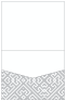 Maze Grey Pocket Invitation Style C1 (4 1/2 x 5 1/2) 10/Pk
