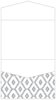 Rhombus Grey Pocket Invitation Style C4 (5 1/4 x 7 1/4) - 10/Pk