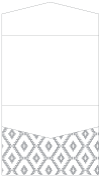 Rhombus Grey Pocket Invitation Style C4 (5 1/4 x 7 1/4) - 10/Pk