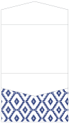 Rhombus Blue Pocket Invitation Style C4 (5 1/4 x 7 1/4)
