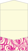 Nature Hot Pink Pocket Invitation Style C4 (5 1/4 x 7 1/4) - 10/Pk